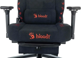 Кресло игровое A4Tech Bloody GC-670 черный искусственная замша крестов. металл подст.для ног - купить недорого с доставкой в интернет-магазине