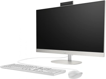 Моноблок HP 27-cr0002i 27" Full HD Touch i7 1355U (1.7) 16Gb SSD512Gb Iris Xe CR Free DOS GbitEth WiFi BT 65W клавиатура мышь Cam белый 1920x1080 - купить недорого с доставкой в интернет-магазине