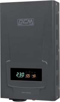 Стабилизатор напряжения Powercom WM-1000VA 800Вт 1000ВА графитовый - купить недорого с доставкой в интернет-магазине