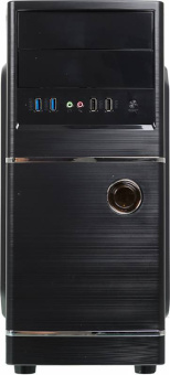Корпус Accord ACC-B301 черный без БП ATX 3x120mm 2xUSB2.0 2xUSB3.0 audio - купить недорого с доставкой в интернет-магазине