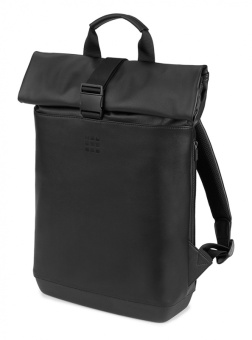 РюкзакДА Moleskine CLASSIC ROLLTOP (ET86RBKBK) 40x32x12см эко-кожа черный - купить недорого с доставкой в интернет-магазине
