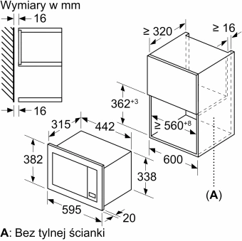 Микроволновая печь Bosch BFL623MB4 20л. 800Вт черный (встраиваемая) - купить недорого с доставкой в интернет-магазине