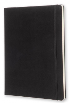 Блокнот Moleskine CLASSIC QP090 XLarge 190х250мм 192стр. линейка твердая обложка черный - купить недорого с доставкой в интернет-магазине