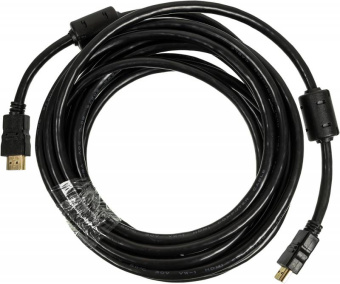 Кабель аудио-видео Ningbo HDMI-5M-MG HDMI (m)/HDMI (m) 5м. феррит.кольца позолоч.конт. черный - купить недорого с доставкой в интернет-магазине