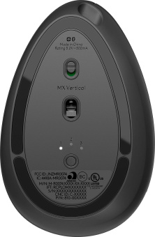 Мышь Logitech MX Vertical черный/серебристый оптическая 4000dpi беспров. BT/Radio USB 4but (910-005449) - купить недорого с доставкой в интернет-магазине
