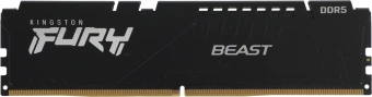 Память DDR5 32GB 6400MHz Kingston KF564C32BBE-32 Fury Beast RTL Gaming PC5-51200 CL32 DIMM 288-pin 1.4В single rank с радиатором Ret - купить недорого с доставкой в интернет-магазине