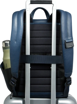 Рюкзак мужской Piquadro Russel CA6765W137/BLU синий натур.кожа - купить недорого с доставкой в интернет-магазине