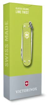 Нож перочинный Victorinox Classic SD Alox Lime Twist (0.6221.241G) 58мм 5функц. подар.коробка - цена, купить или заказать с доставкой в интернет-магазине Нож перочинный Victorinox Classic SD Alox Lime Twist (0.6221.241G) 58мм 5функц. подар.коробка - купить недорого с доставкой в интернет-магазине