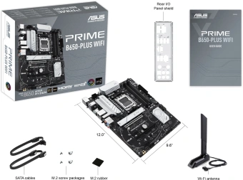 Материнская плата Asus PRIME B650-PLUS WIFI SocketAM5 AMD B650 4xDDR5 ATX AC`97 8ch(7.1) 2.5Gg RAID+HDMI+DP - купить недорого с доставкой в интернет-магазине