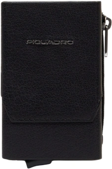 Чехол для кредитных карт Piquadro Solm PP5585S141R/N черный натур.кожа/алюм. - купить недорого с доставкой в интернет-магазине