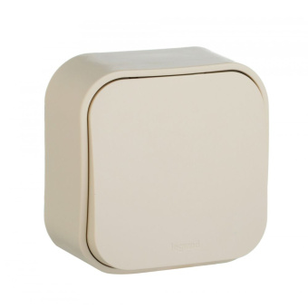 Выключатель Legrand Quteo откр. 1кл. IP20 слоновая кость (782230) - купить недорого с доставкой в интернет-магазине