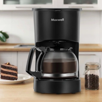 Кофеварка капельная Maxwell MW-1657 BK 600Вт черный - купить недорого с доставкой в интернет-магазине
