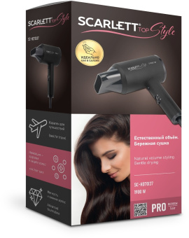 Фен Scarlett SC-HD70I37 1900Вт черный - купить недорого с доставкой в интернет-магазине