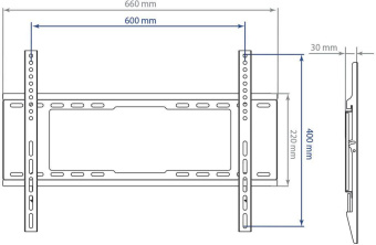 Кронштейн для телевизора Kromax IDEAL-101 черный 32"-90" макс.40кг настенный фиксированный - купить недорого с доставкой в интернет-магазине