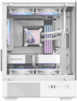 Корпус Formula Crystal Z1CM Plus AR v2 белый без БП mATX 2x120mm 1xUSB2.0 1xUSB3.0 audio bott PSU - купить недорого с доставкой в интернет-магазине