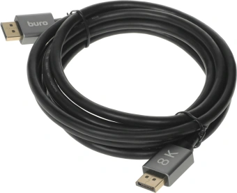Кабель аудио-видео Buro V1.4 DisplayPort (m)/DisplayPort (m) 3м. позолоч.конт. черный (BHP-DPP-1.4-3G) - купить недорого с доставкой в интернет-магазине