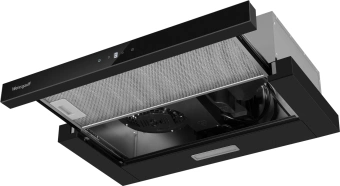 Вытяжка встраиваемая Weissgauff TEL 600 TC черный управление: сенсорное (1 мотор) - купить недорого с доставкой в интернет-магазине