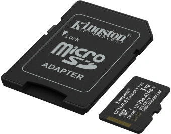 Флеш карта microSDXC 1TB Kingston SDCS3/1TB Canvas Select Plus + adapter - купить недорого с доставкой в интернет-магазине