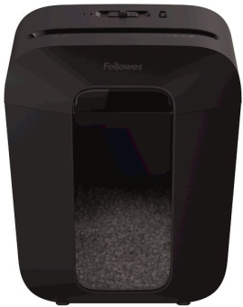 Шредер Fellowes PowerShred LX41 черный (секр.P-4) перекрестный 8лист. 17лтр. скрепки скобы пл.карты - купить недорого с доставкой в интернет-магазине