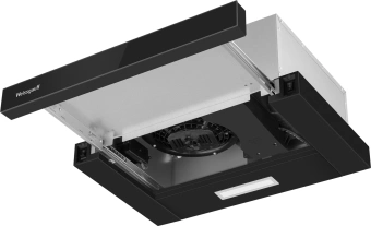 Вытяжка встраиваемая Weissgauff TEL 450 Glass черный управление: кулисные переключатели (1 мотор) - купить недорого с доставкой в интернет-магазине