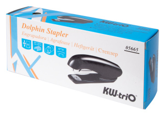 Степлер Kw-Trio 05665green Dolphin 24/6 26/6 (20листов) зеленый 150скоб металл/пластик - купить недорого с доставкой в интернет-магазине