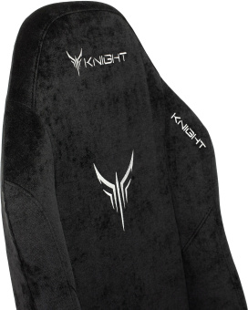 Кресло игровое Knight N1 Fabric черный Light-20 с подголов. крестов. металл - купить недорого с доставкой в интернет-магазине