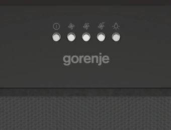 Вытяжка встраиваемая Gorenje BHI626E6B черный управление: кнопочное (1 мотор) - купить недорого с доставкой в интернет-магазине
