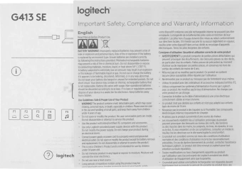 Клавиатура Logitech G413 SE механическая черный USB for gamer LED (920-010438) кабель 1.8м - купить недорого с доставкой в интернет-магазине