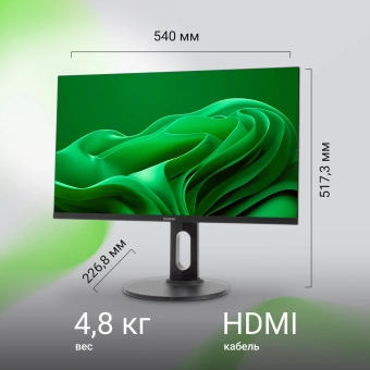 Монитор Digma 23.8" Progress 24P505F черный IPS LED 16:9 HDMI M/M матовая HAS Piv 250cd 178гр/178гр 1920x1080 100Hz G-Sync FreeSync VGA DP FHD 4.8кг - купить недорого с доставкой в интернет-магазине