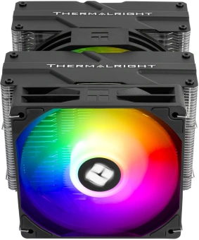 Устройство охлаждения(кулер) Thermalright Peerless Assassin 140 SE ARGB Soc-AM5/AM4/1200/1700/1851 черный 4-pin 19-25.6dB Al+Cu 1000gr Ret (PA140-SE-ARGB) - купить недорого с доставкой в интернет-магазине