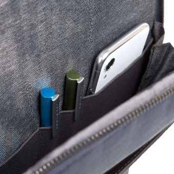 Рюкзак Piquadro Black Square CA4762B3/BLU4 темно-синий кожа - купить недорого с доставкой в интернет-магазине