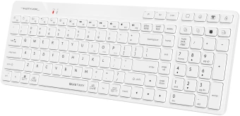 Клавиатура A4Tech FBK27C AS белый USB беспроводная BT/Radio slim Multimedia - купить недорого с доставкой в интернет-магазине