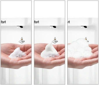 Диспенсер автоматический Kitfort КТ-6062 3.7Вт 300мл. белый - купить недорого с доставкой в интернет-магазине