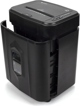 Шредер Heleos АП23-4 черный с автоподачей (секр.P-4) фрагменты 145лист. 23лтр. скрепки скобы пл.карты - купить недорого с доставкой в интернет-магазине