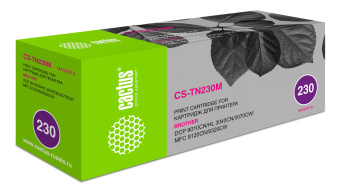 Картридж лазерный Cactus CS-TN230M TN-230M пурпурный (1400стр.) для Brother HL-3040/3070/DCP-9010/MFC-9120/9320 - купить недорого с доставкой в интернет-магазине