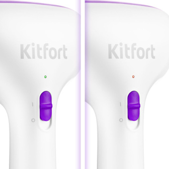 Отпариватель ручной Kitfort КТ-998-1 1000Вт фиолетовый/белый - купить недорого с доставкой в интернет-магазине