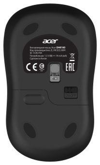 Мышь Acer OMR160 черный оптическая (1200dpi) беспроводная USB (3but) - купить недорого с доставкой в интернет-магазине
