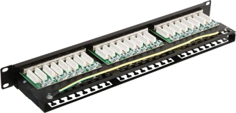 Патч-панель Lanmaster LAN-PPC48S6 19" 1U 48xRJ45 кат.6 STP - купить недорого с доставкой в интернет-магазине
