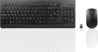 Клавиатура + мышь Lenovo Combo 4X30M39487 клав:черный мышь:черный USB беспроводная - купить недорого с доставкой в интернет-магазине