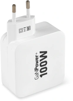 Сетевое зар./устр. Digma Pro DPW10B 100W 5A (PD+QC) 2хUSB-C/USB-A универсальное белый (DPW1B0G012WH) - купить недорого с доставкой в интернет-магазине