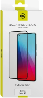 Защитное стекло для экрана Redline черный для Infinix Note 40 2.5D 1шт. (УТ000038580) - купить недорого с доставкой в интернет-магазине