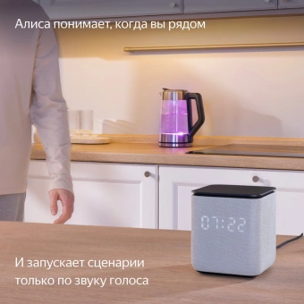 Умная колонка Yandex Станция Миди Алиса оранжевый 24W 1.0 BT/Wi-Fi 10м (YNDX-00054ORG) - купить недорого с доставкой в интернет-магазине
