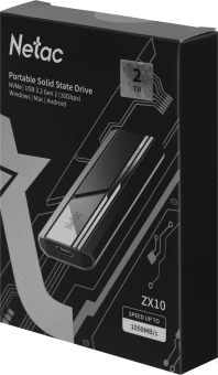 Накопитель SSD Netac USB-C 2Tb NT01ZX10-002T-32BK ZX10 2.5" синий - цена, купить или заказать с доставкой в интернет-магазине Накопитель SSD Netac USB-C 2Tb NT01ZX10-002T-32BK ZX10 2.5" синий - купить недорого с доставкой в интернет-магазине