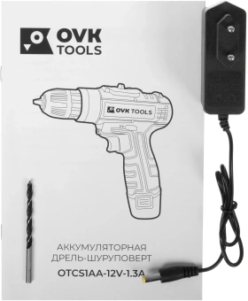 Дрель-шуруповерт Ovk Tools OTCS1AA-12V-1.3A 12Вт аккум. патрон:быстрозажимной - купить недорого с доставкой в интернет-магазине