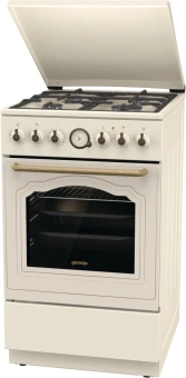 Плита Комбинированная Gorenje GKS5B70CLI бежевый (металлическая крышка) реш.чугун - купить недорого с доставкой в интернет-магазине
