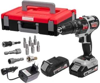 Дрель-шуруповерт Интерскол ДАУ-10/18В аккум. патрон:быстрозажимной (кейс в комплекте) (755.2.2.47) - купить недорого с доставкой в интернет-магазине