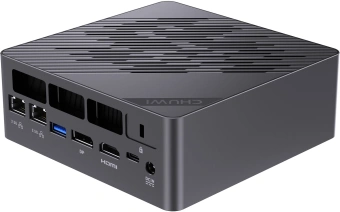 ПК Мини Chuwi AuBox Ryzen AI 9 365 (2) 32Gb SSD1Tb Radeon 880M Windows 11 Pro 2x2.5GbitEth WiFi BT 120W серебристый/черный - купить недорого с доставкой в интернет-магазине