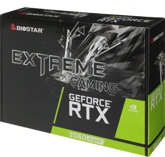 Видеокарта Biostar PCI-E 3.0 VN2066RF82 NVIDIA GeForce RTX 2060SUPER 8Gb 256bit GDDR6 1470/14000 DVIx1 HDMIx1 DPx1 HDCP Ret - купить недорого с доставкой в интернет-магазине