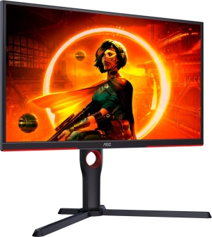 Монитор AOC 24.5" Gaming 25G3ZM черный/красный VA LED 16:9 HDMI матовая HAS Piv 300cd 178гр/178гр 1920x1080 240Hz FreeSync DP FHD 4.24кг - купить недорого с доставкой в интернет-магазине