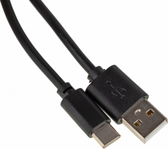 Кабель USB (m)-USB Type-C (m) 2м черный - купить недорого с доставкой в интернет-магазине